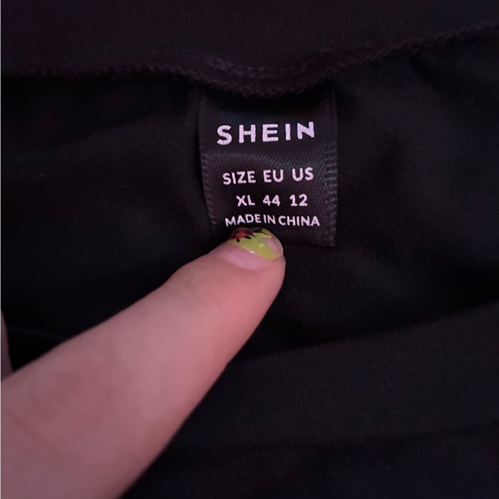 SHEIN Elegant Black Blouse